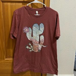 Women’s Rust Large Short Sleeved T-Shirt